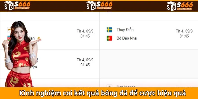 Kinh nghiệm coi kết quả bóng đá hiệu quả