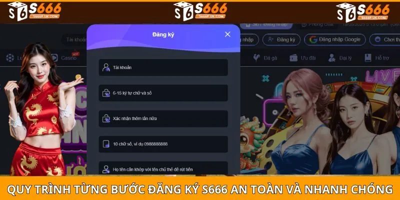 Quy trình từng bước đăng ký S666 an toàn và nhanh chóng